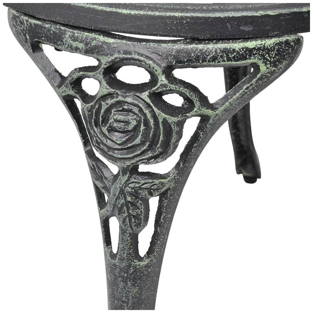 Green Cast Aluminum Three Piece Bistro Set P299