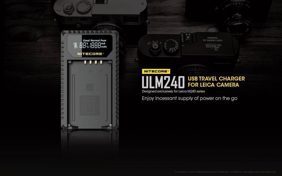 USB Charger for Leica BP-SCL2 Batteries I948633