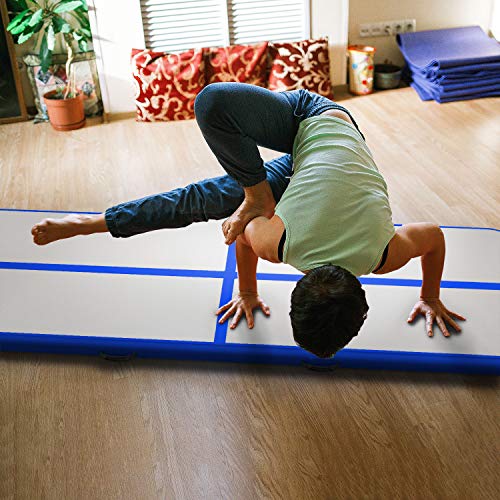 10ft/13ft/16ft/20ft Inflatable Gymnastics Tumbling Track Mat with Electric Air Pump N99816