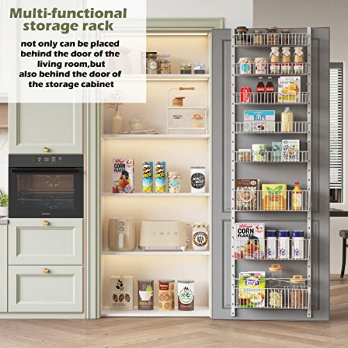 8-Tier Over the Door Metal Pantry Organizer E289