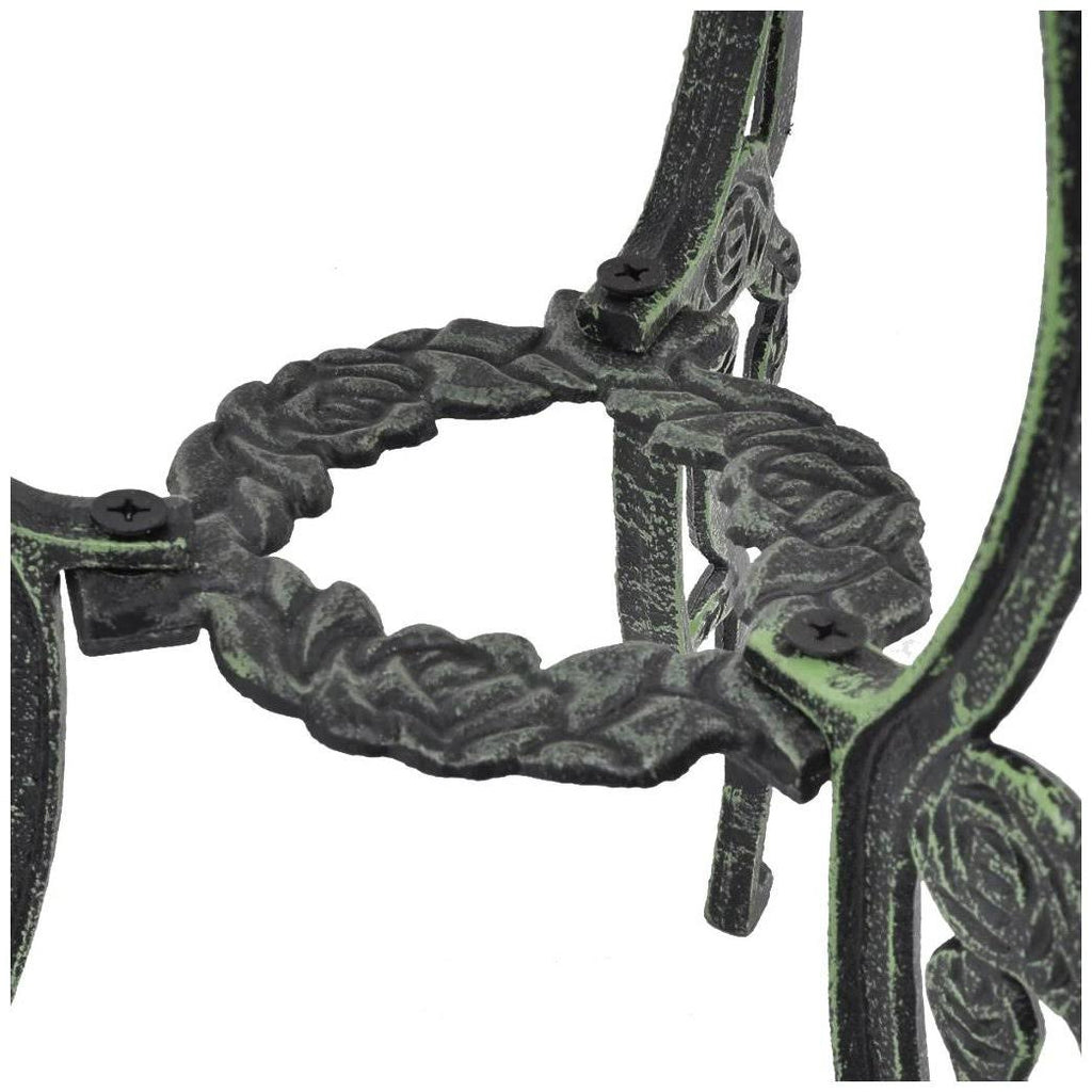 Green Cast Aluminum Three Piece Bistro Set P299