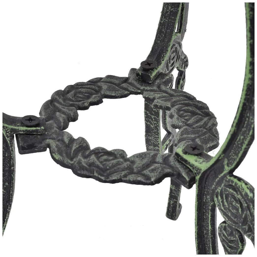 Green Cast Aluminum Three Piece Bistro Set P299
