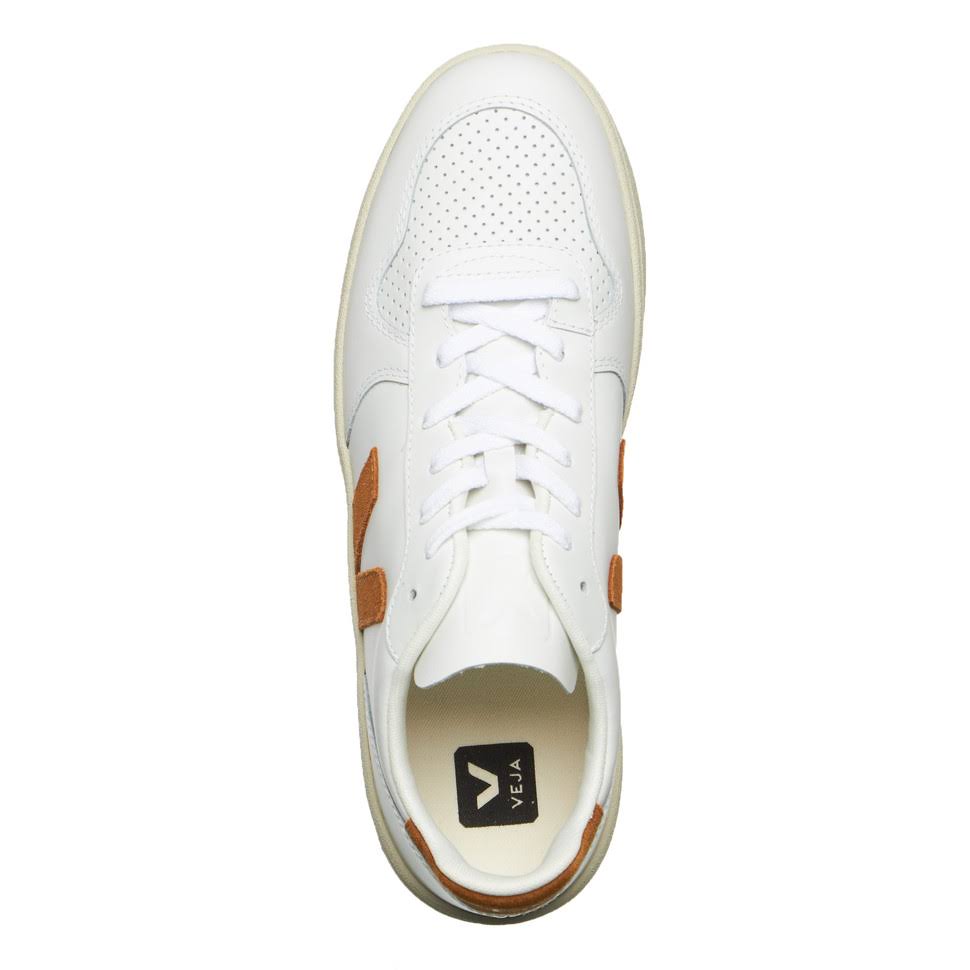 White Camel Leather Trainers D171