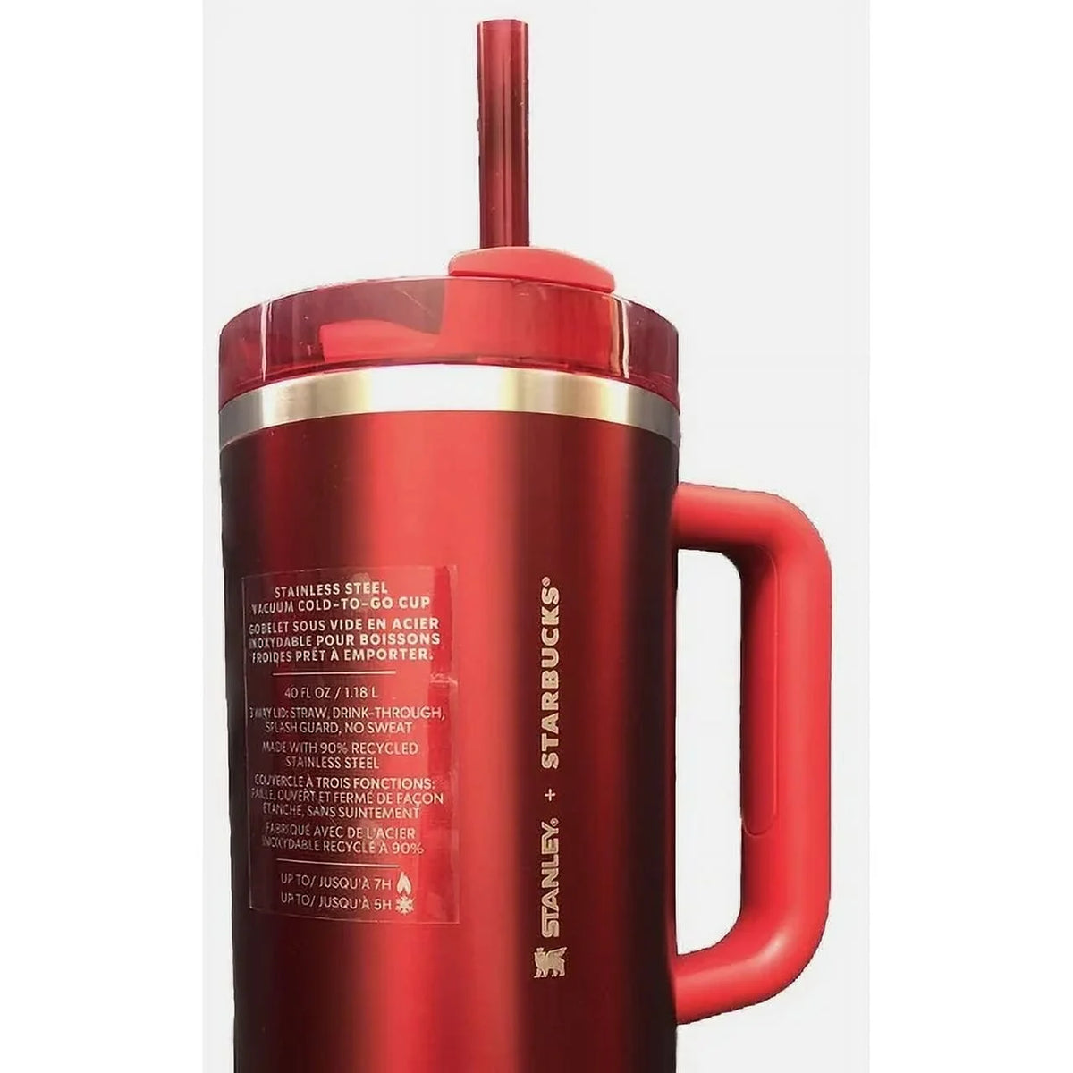 Red 40 oz Tumbler Mug N173