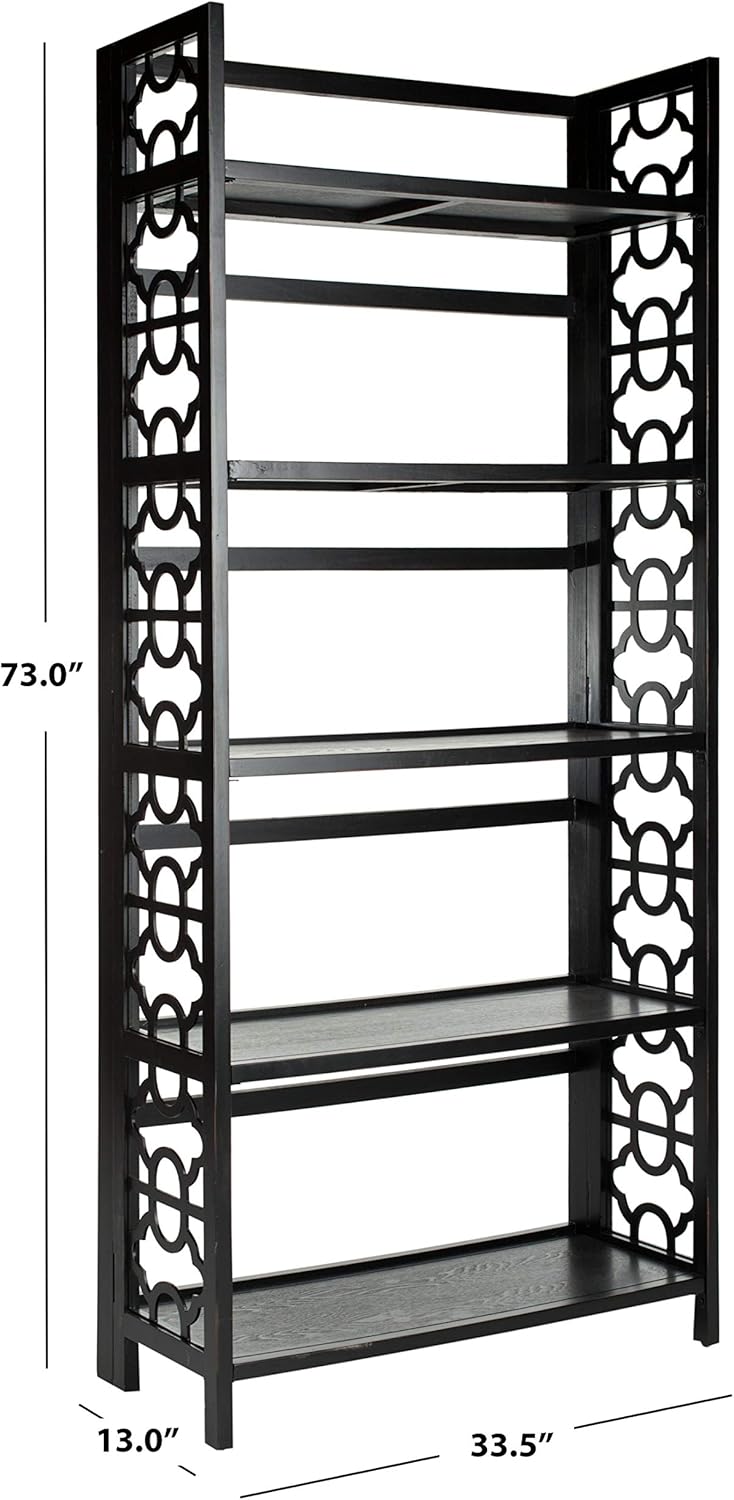 Black 5-Shelf Bookcase Y36077