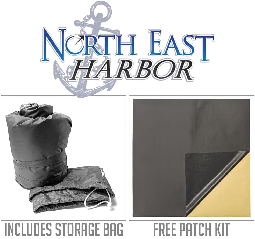 Waterproof RV Travel Trailer Cover Fits 14'-16' with Zippered Panels N12525