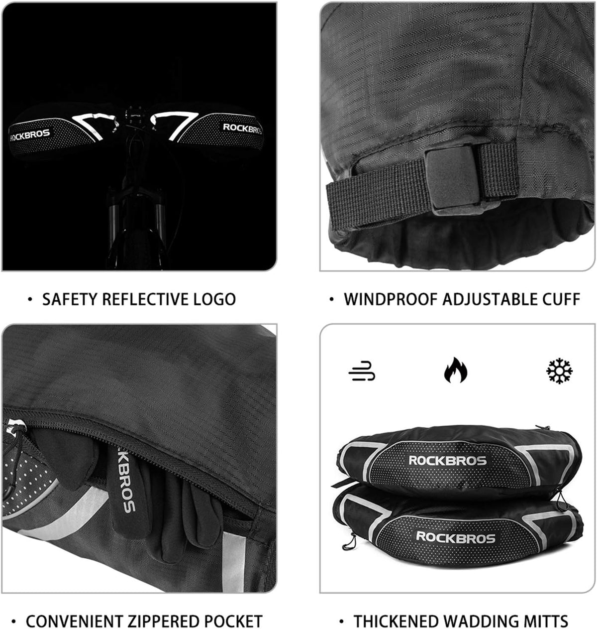 Winter Cycling Handlebar Mittens A413