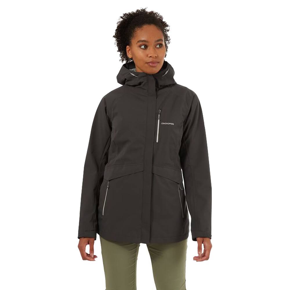 Womens Waterproof Jacket Charcoal 10 G83349