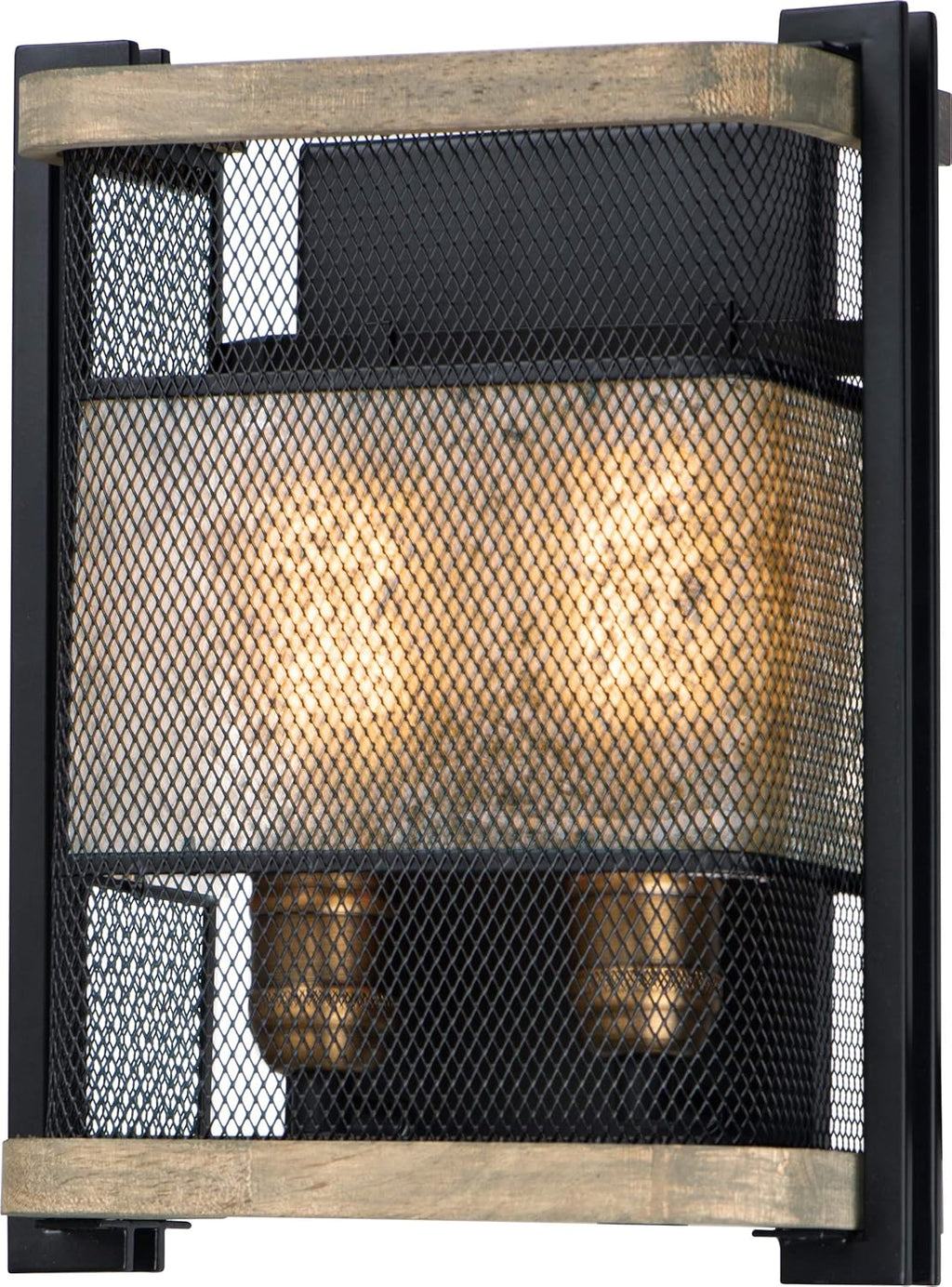 Black Satin Brass 1-Light LED Wall Sconce S845632