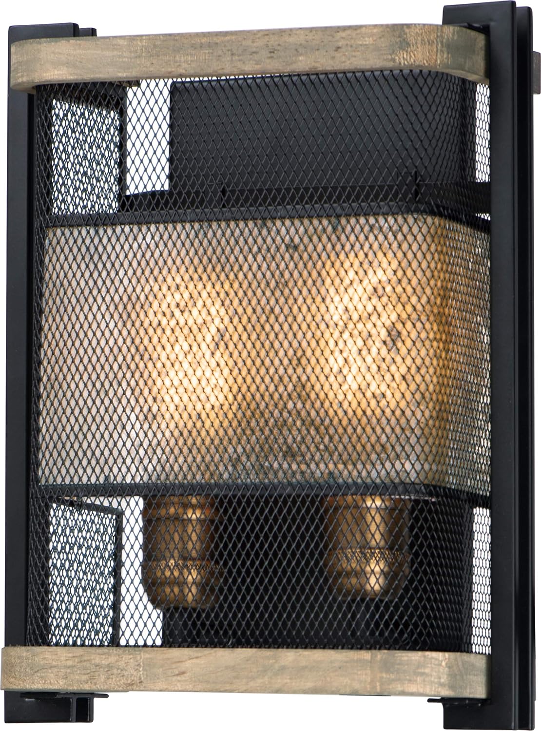Black Satin Brass 1-Light LED Wall Sconce S845632