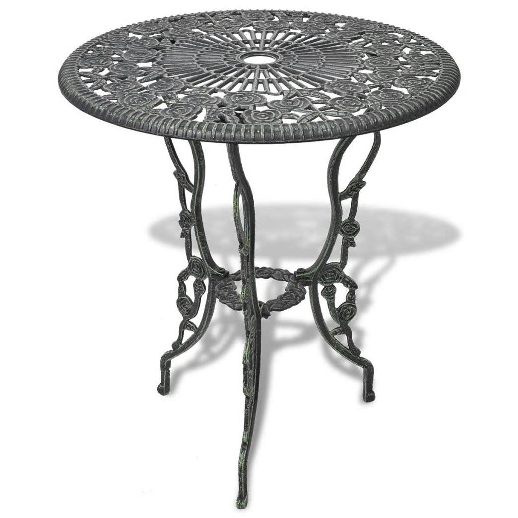 Green Cast Aluminum Three Piece Bistro Set P299