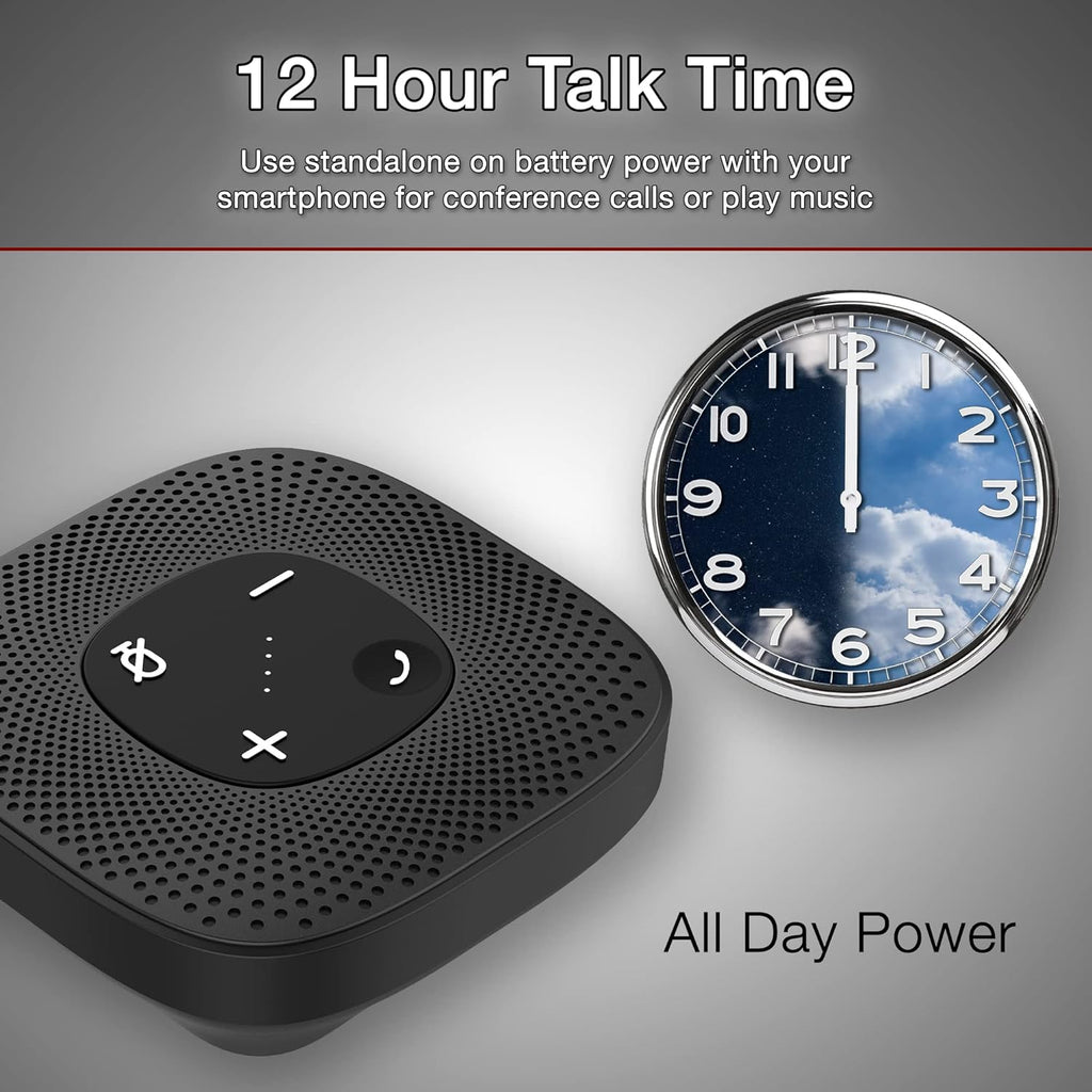 USB and Bluetooth Speakerphone with 360 Degree Noise Cancelling Microphone C842202