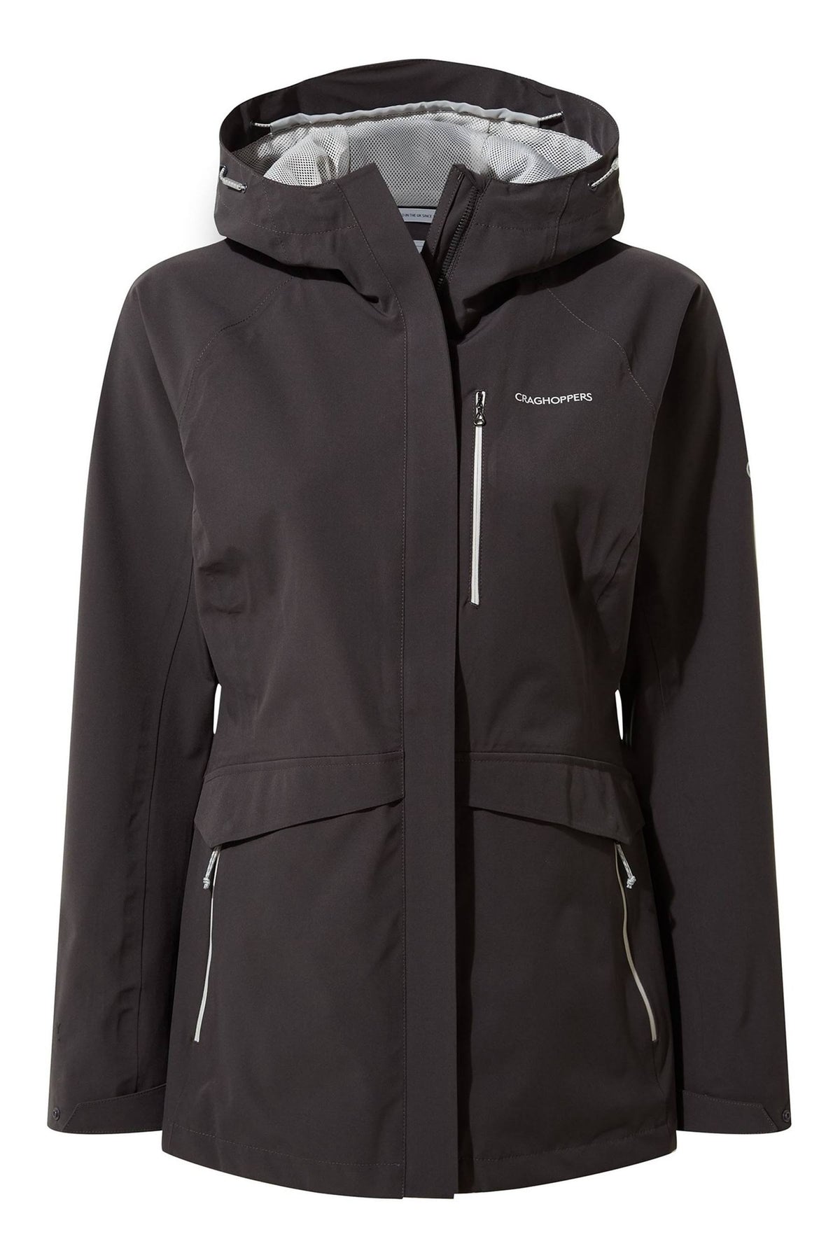Womens Waterproof Jacket Charcoal 10 G83349