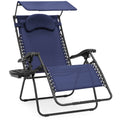Oversized Zero Gravity Chair with Canopy Cup Holder E970763
