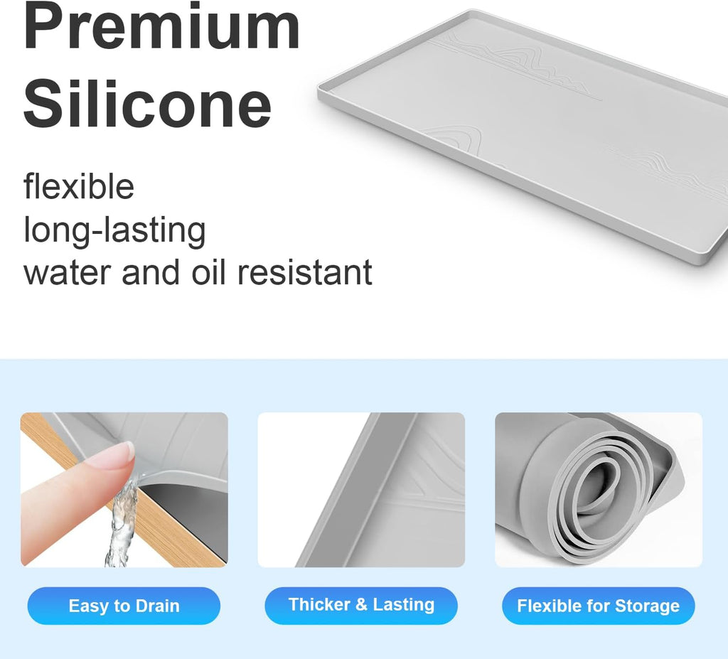 Light Grey Silicone Under Sink Mat I84243