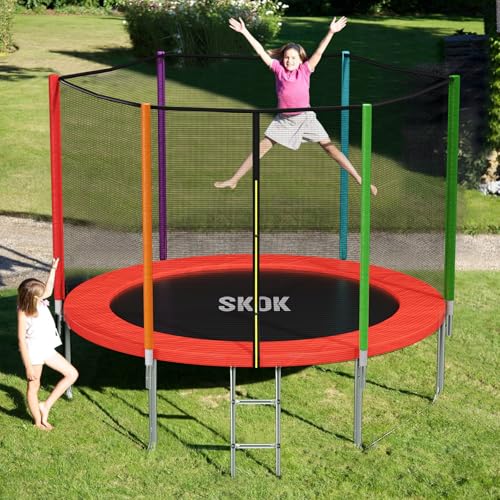 8FT 10FT 12FT 14FT 15FT Trampoline with Enclosure Net U671496