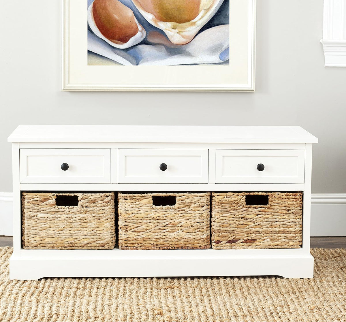 Red 3-Drawer Storage Unit F392187