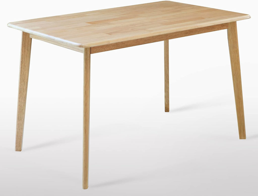 Natural Solid Rubber Wood Dining Table M87342