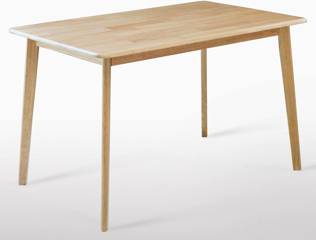 Natural Solid Rubber Wood Dining Table M87342