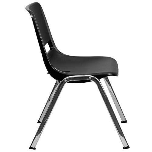 Black Stack Chair with Chrome Frame E89582