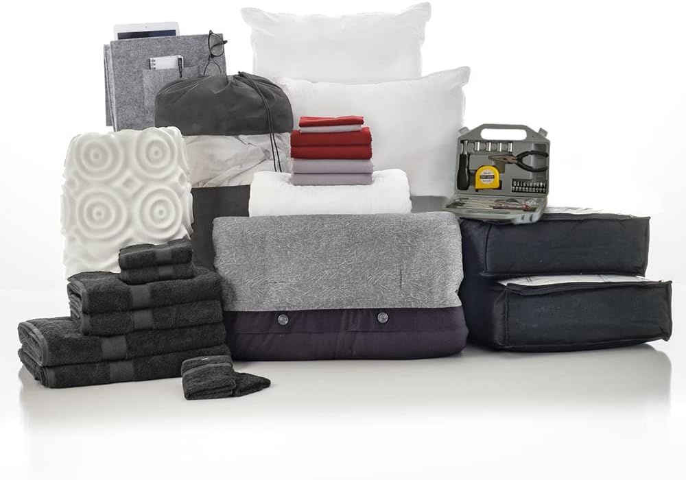 Twin XL Blue and Navy Bedding Bath Set A151