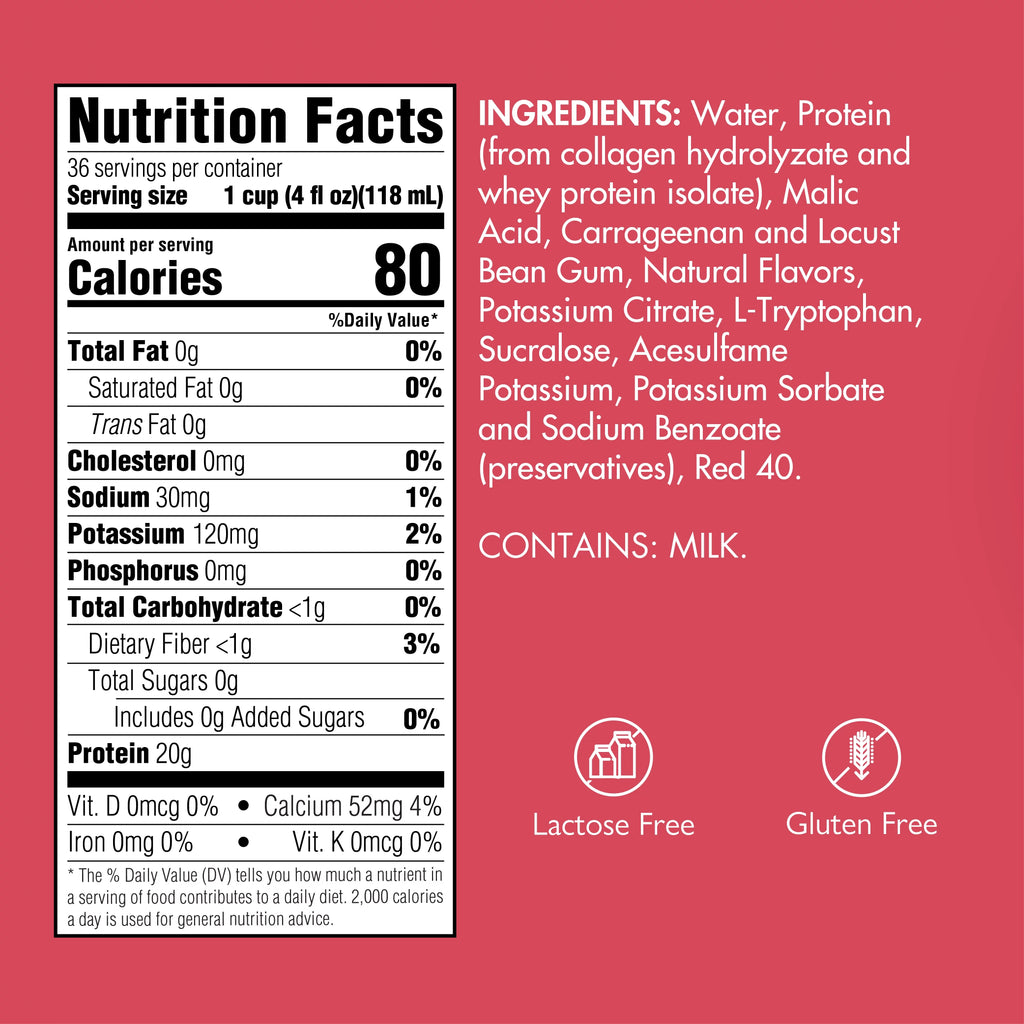 High Protein Sugar Free Fruit Punch Gelatin, 12 Servings P736387