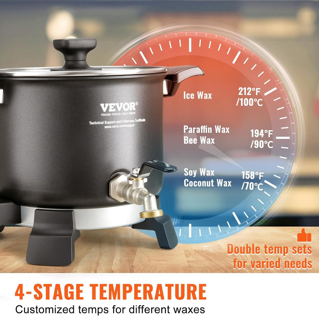 5 Liter Electric Wax Melting Pot with Temperature Control T241349