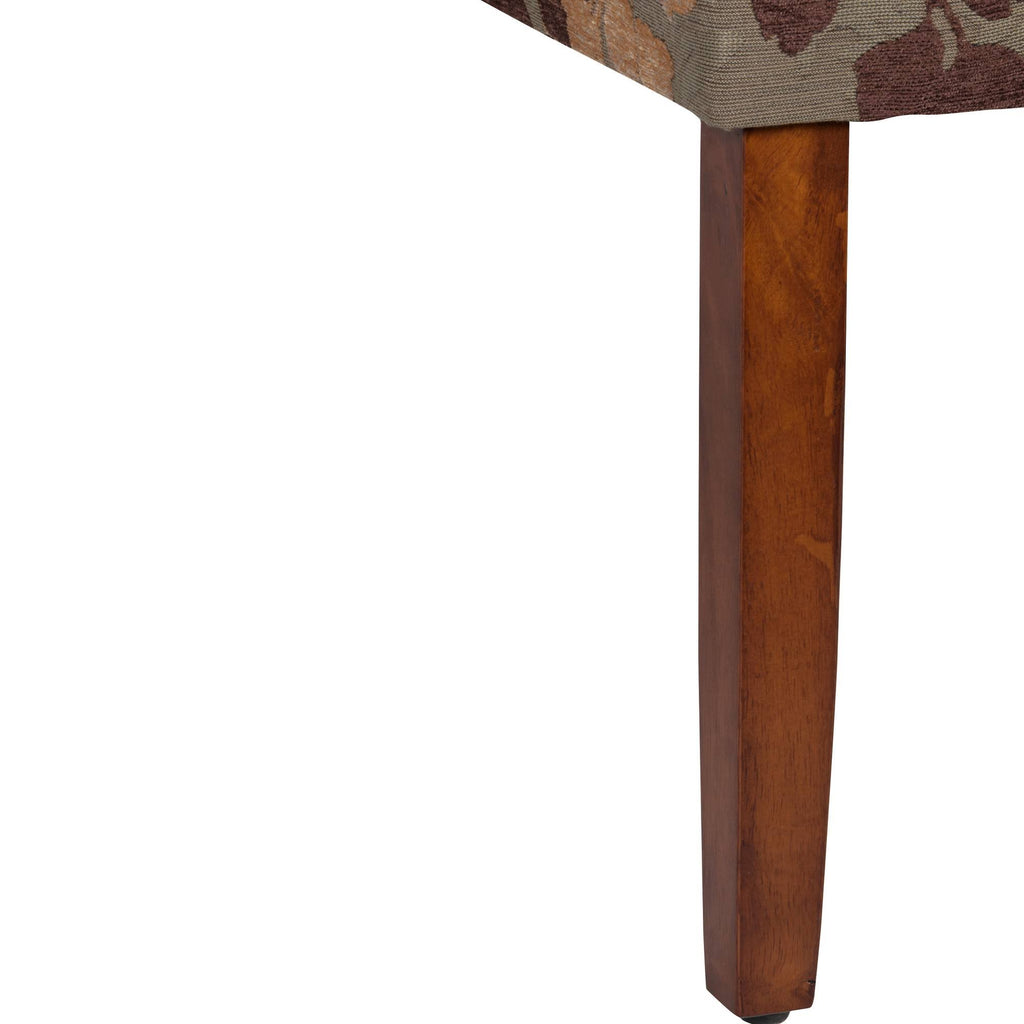 Brown Tan Parsons Dining Chair O732