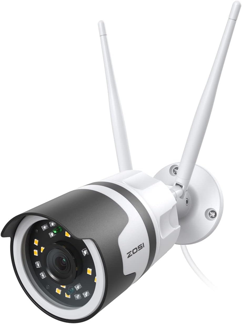 5MP WiFi Outdoor Security Camera with Color Night Vision J767717
