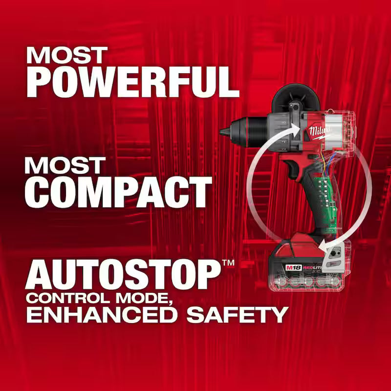 18-V Lithium-Ion Brushless Cordless Hammer Drill Driver Kit with Compact Router B8863