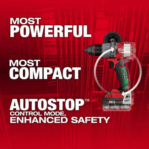 18-V Lithium-Ion Brushless Cordless Hammer Drill Driver Kit with Compact Router B8863