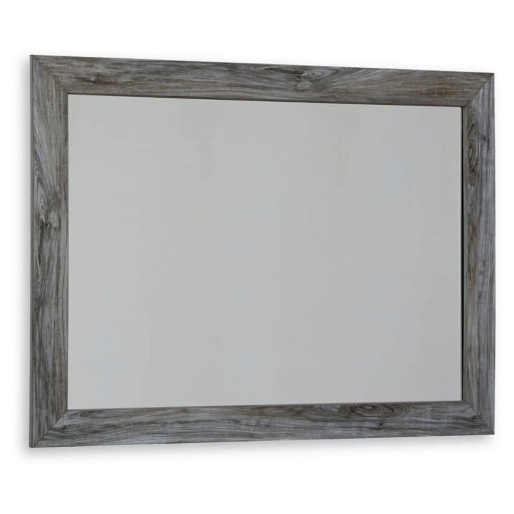 Wood Bedroom Mirror in Smoky Gray U219