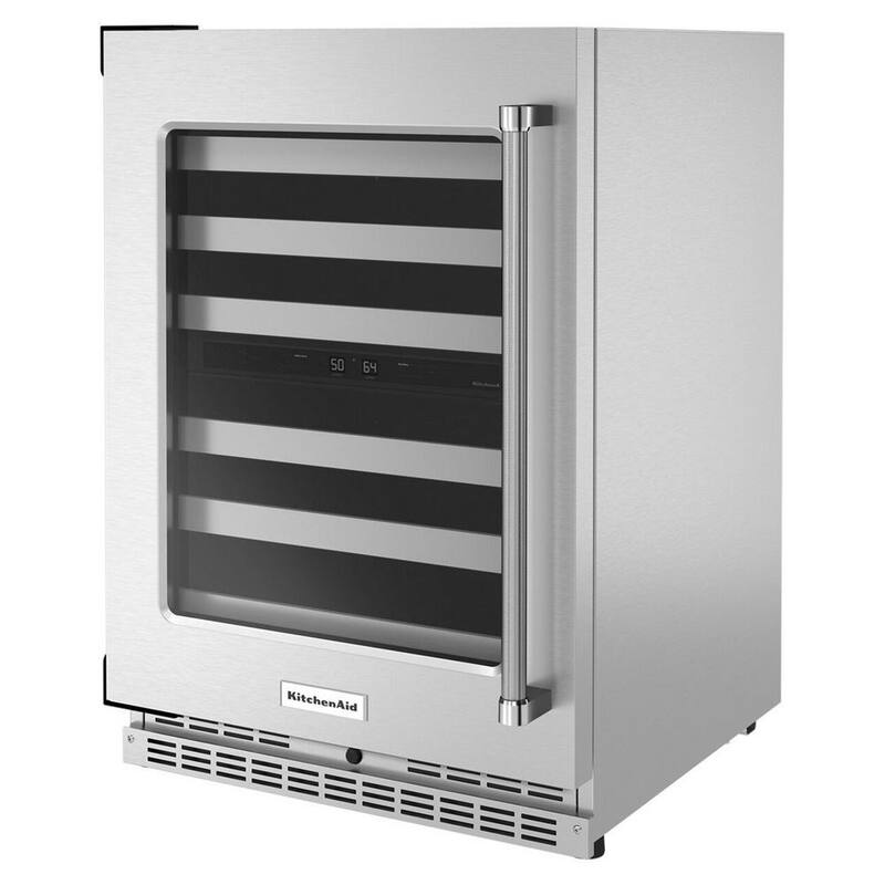 46-Bottle Built-In Undercounter Wine Cooler in Stainless Steel I976