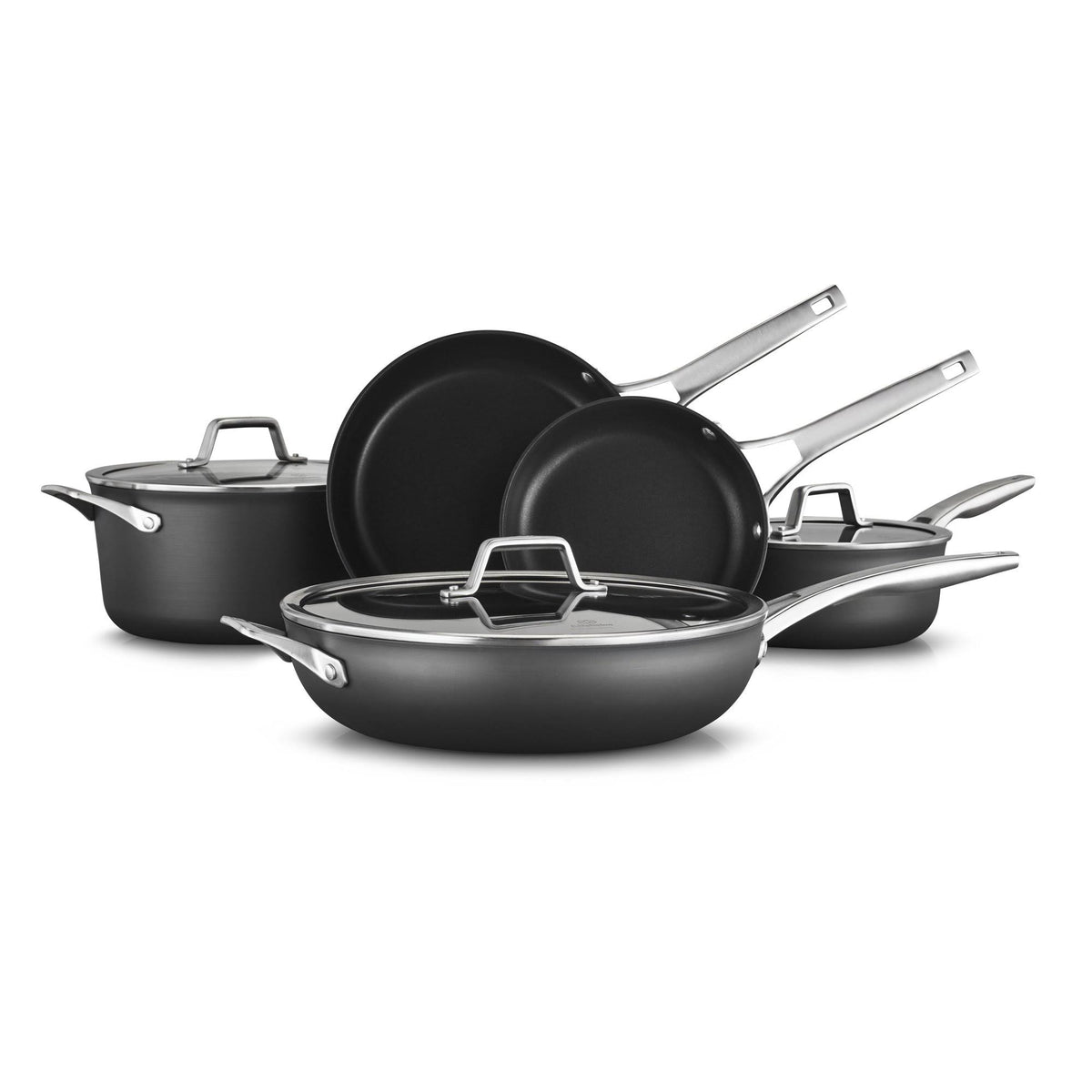 8-Piece Nonstick Cookware Set, Black H924