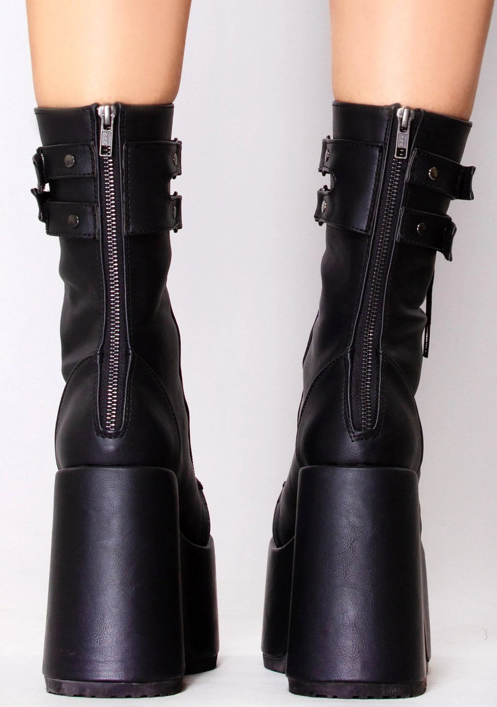 Black Vegan Leather Shoes L588