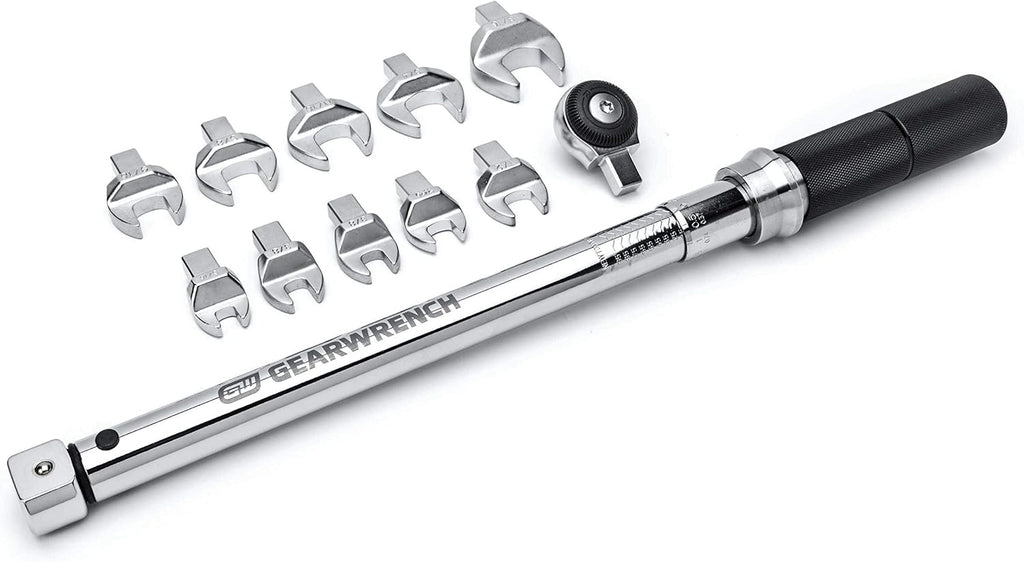 12 Pc. 3/8" Drive SAE Open End Interchangeable Torque Wrench Set Y289