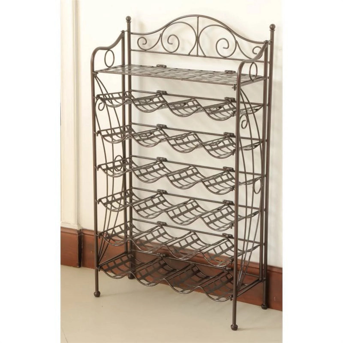 Iron 24-Bottle Wine Rack A9857