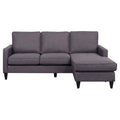 Charcoal Reversible Chaise Sectional B38798