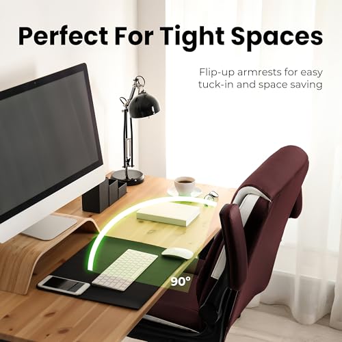 White Ergonomic Mid-Back Leather Office Chair A527