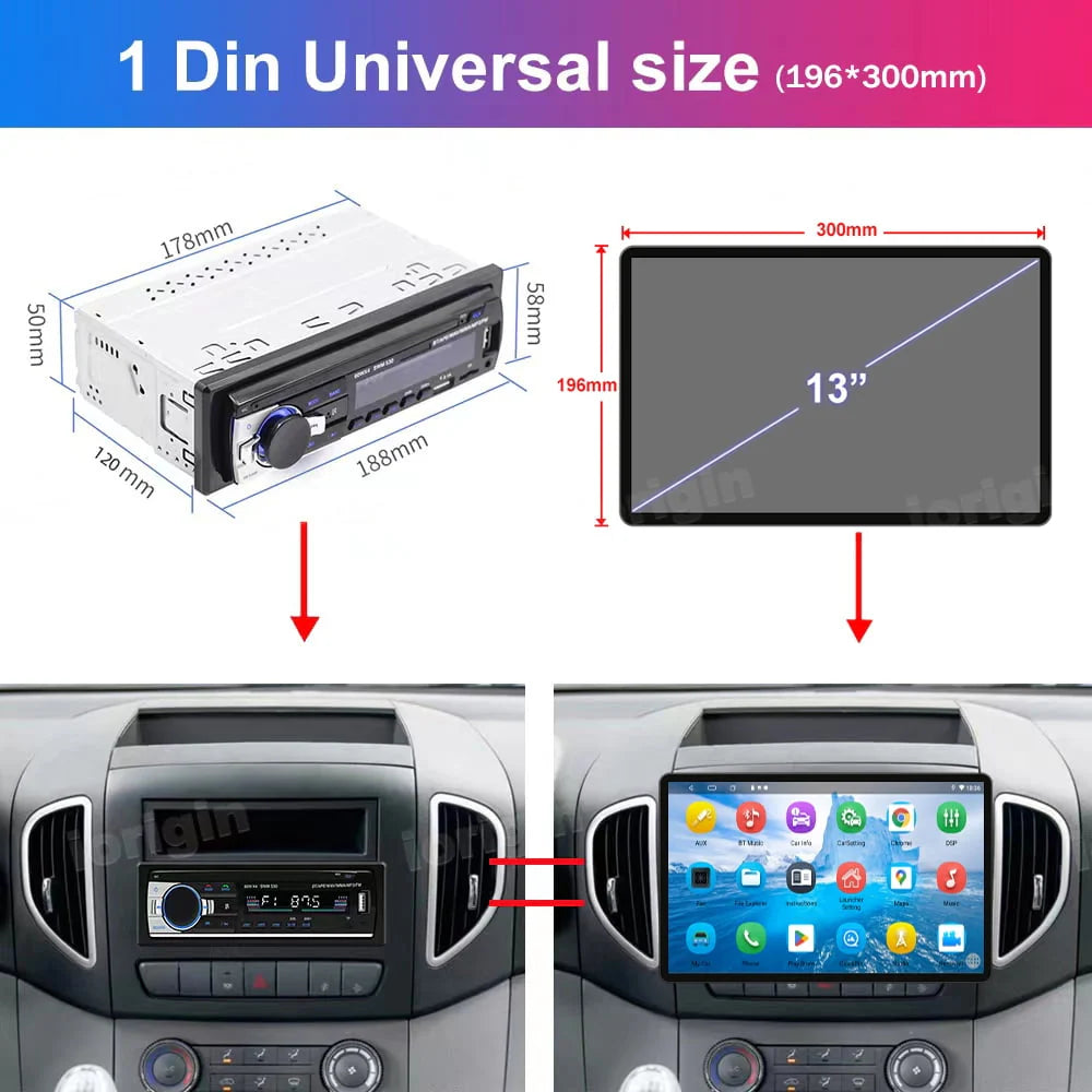 13.3 Inch Android 12 Touch Screen Car Stereo B5825