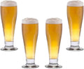 Pilsner Glasses Set 10.5 Oz Clear Set Of 4 B753735