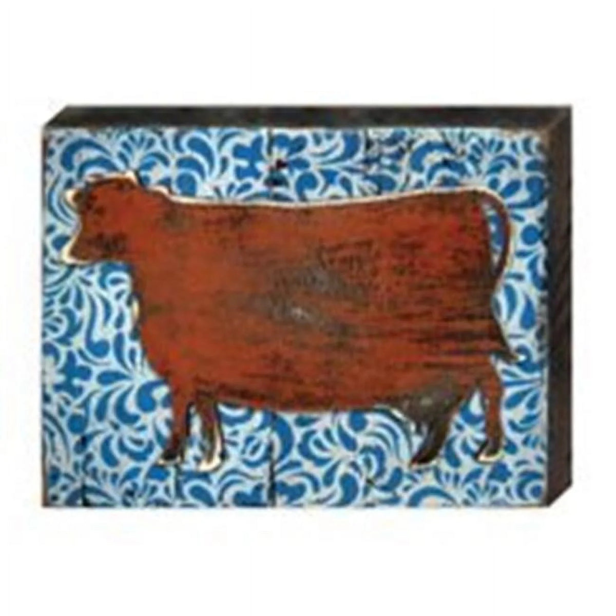 Cow Art on Board Wall Decor C63301