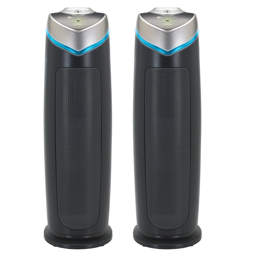 Tower Air Purifier with True HEPA Filter and UV-C Sanitizer, 2-Pack V195261