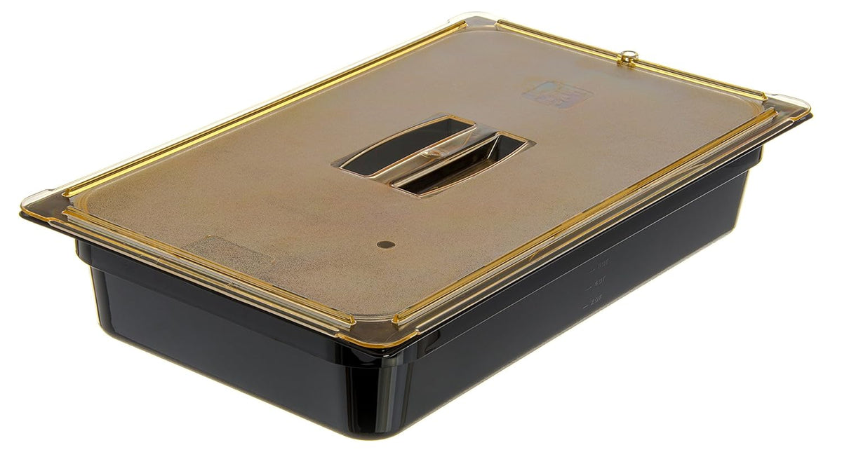 High-Heat Full-Size Food Pan, 12.7 qt, Black, Case of 6 I686