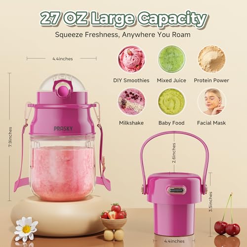Portable Blender with 27oz Cup and Shoulder Strap T842
