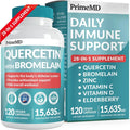 Quercetin with Bromelain Vitamin C Zinc Vitamin D Elderberry 120ct A550010