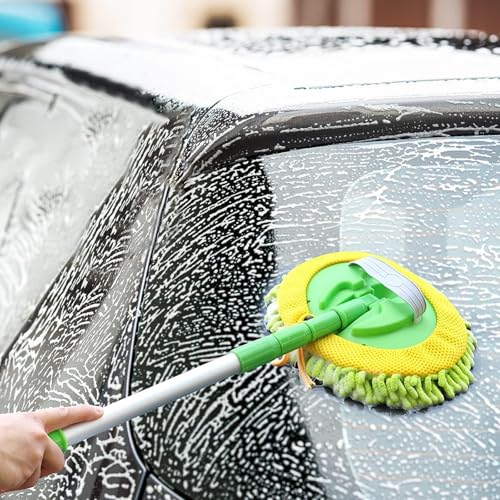 47" Car Wash Brush Mop Cleaning Tool with Long Handle H83082