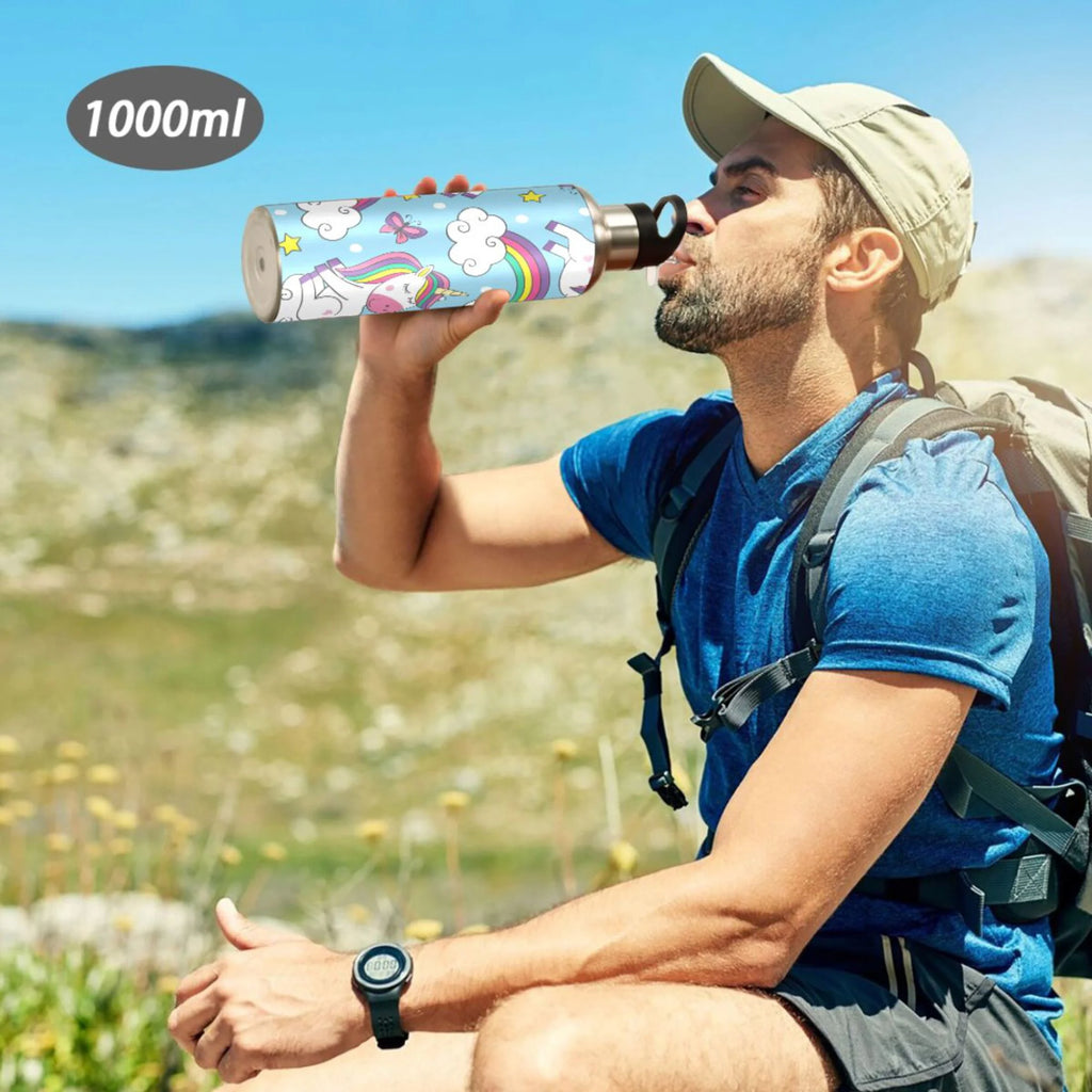 Stainless Steel Insulated Water Bottle with Straw Lid F586467