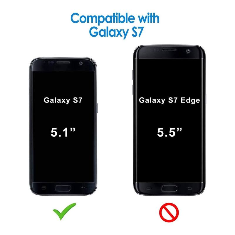 Funda para Galaxy S7, Heavy Duty Full Body resistente 4 en 1 con clip de cinturón cubierta W201097