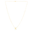 14k Yellow Gold Polished Initial Necklace With Lobster Clasp 18 Inch R472525